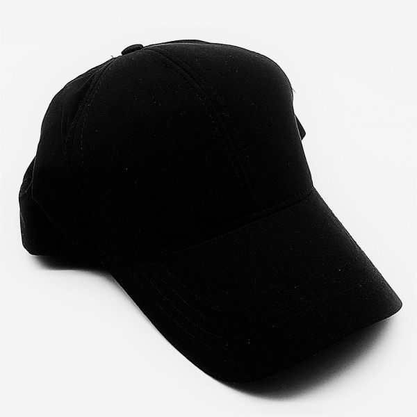  бейзболна шапка без надпис изчистена черна