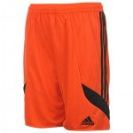   adidas 3 Stripe Nova Shorts Junior Boys детски юношески шорти за футбол футболни полиестер оранжеви оригинални