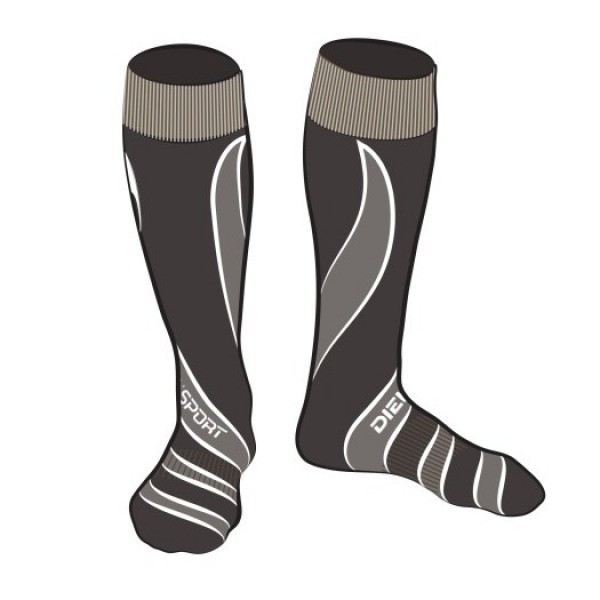  DIEL SPORT 55771 D чорапи за ски Диел Спорт мъжки дамски юношески сиви