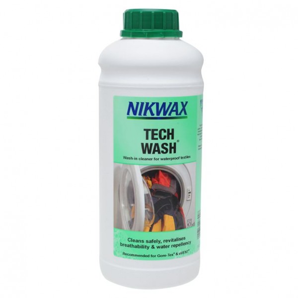 Препарат за пране Nikwax Tech Wash 1000мл перилен за дишащи якета долнища панталони ски екипи туристически