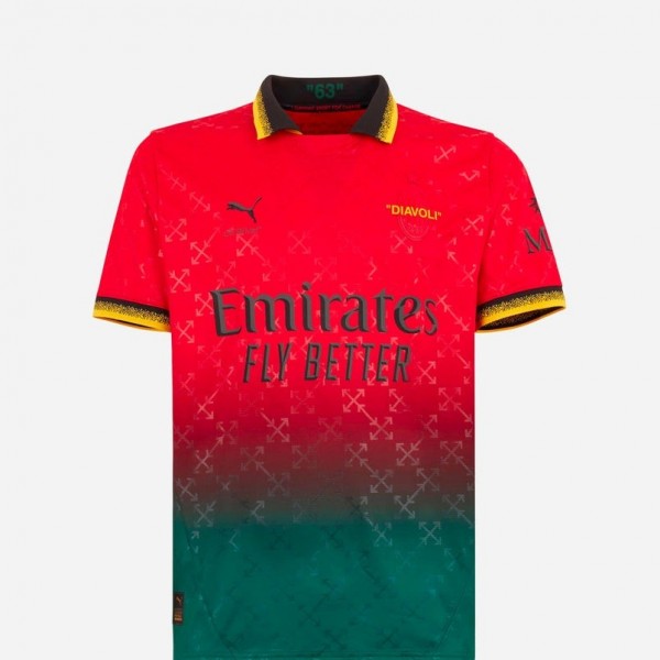   Puma AC Milan OFF-WHITE мъжка футболна тениска Милан    2024 2025