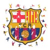   Barcelona FC дървен пъзел Барселона