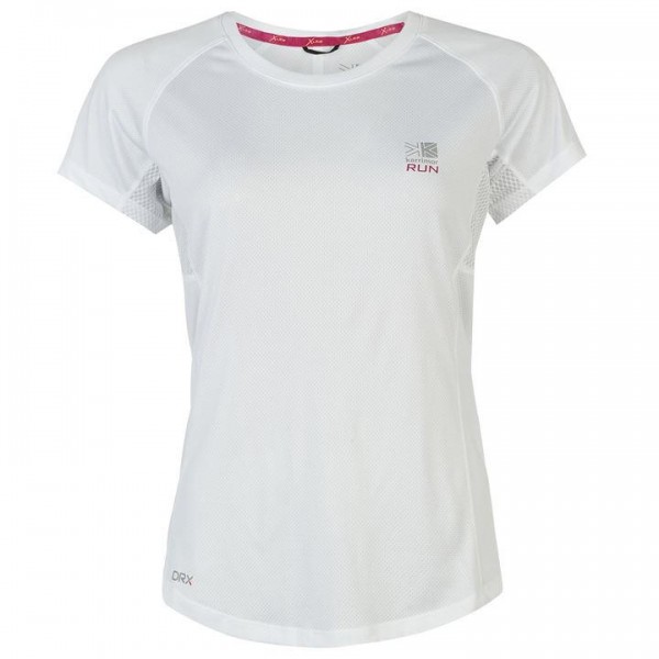  Karrimor X Racer Running дамска тениска къс ръкав ултра лека отразяващи елементиT Shirt Ladies спортна бяла