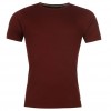  Pierre Cardin Мъжка тениска Rib Crew T Shirt Mens бордо Пиер Карден 100% памук рипс оригинална