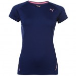  Puma Running Pure дамска тениска Short Sleeve TShirt Womens Пума синя за бягане фитнес колоездене спортна