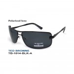 TED BROWNE TB-1014 C-BLK-A поляризирани слънчеви очила 100% UV защита 400 nm черна метална рамка