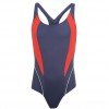  Zoggs детски цял бански Zoggs Panel Flyback Swimsuit Girls за момиче