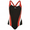  Zoggs дамски цял бански Noosa Flyback Swimsuit Womens състезателен гръб висок клас черен червен
