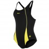  WaiKoa дамски цял бански Ladies Open Training Back Swimsuit състезателен гръб висок клас ниска цена промоция черен жълт