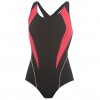  Zoggs дамски цял бански Zoggs Panel Flyback Swimsuit Ladies черен розов