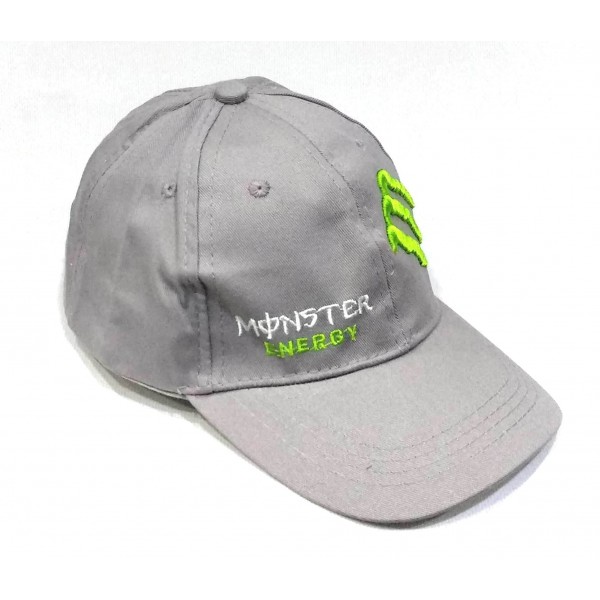 Monster Energy бейзболна шапка памук сива Monster Energy бейзболна шапка памук сива