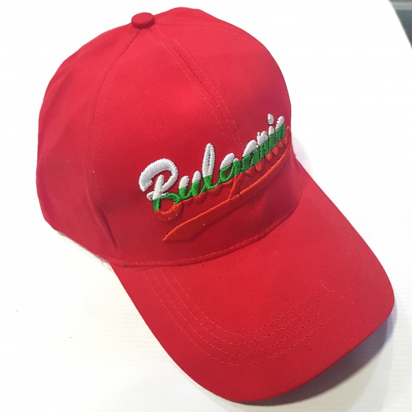  България футболна шапка червена