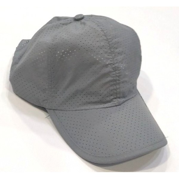 бейзболна шапка без надпис изчистена суперлека мрежа с проветрение сива