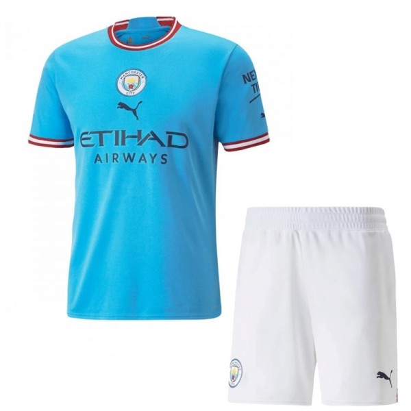  детски футболен екип Манчестър Сити 2022 2023 домакински haaland