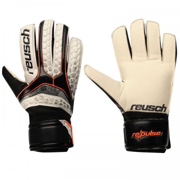 Reusch Re Pulse Resist Grip мъжки професионални вратарски ръкавици за вратар черни оранжеви