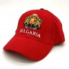 България футболна шапка с козирка герб червена България футболна шапка с козирка герб червена