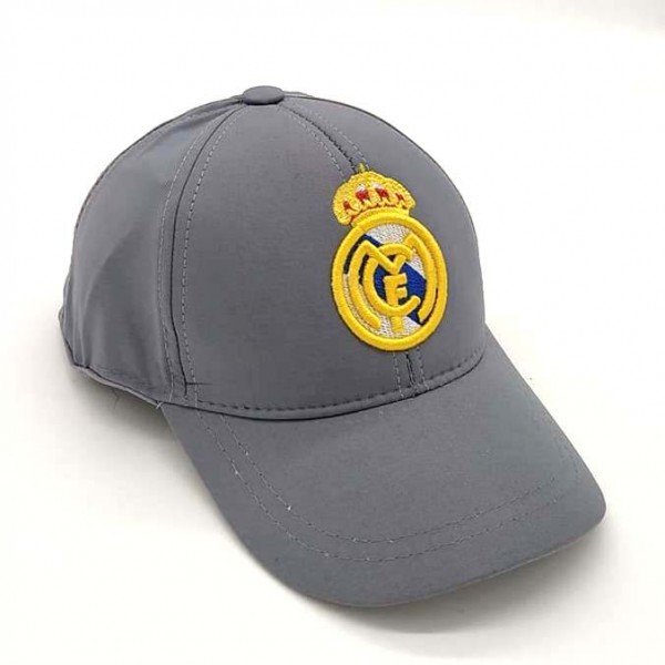 Реал Мадрид футболна шапка сива микрофибър Реал Мадрид футболна шапка сива микрофибър