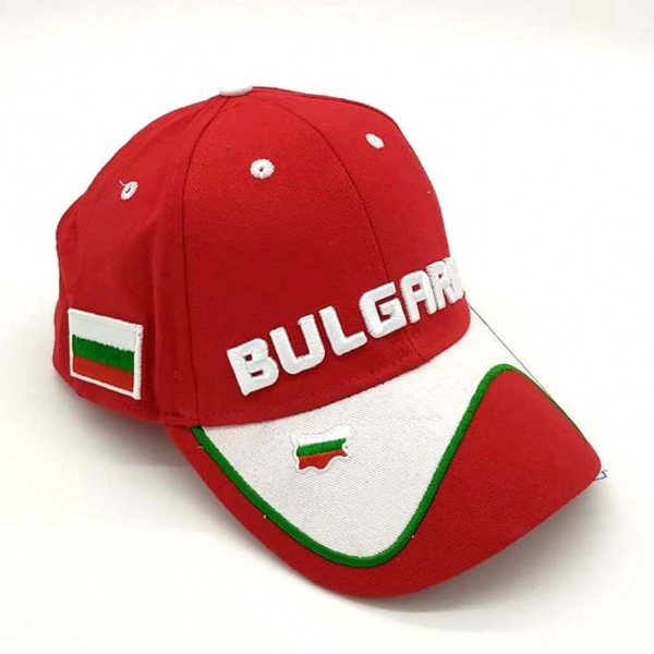  България футболна шапка трикольор Bulgaria