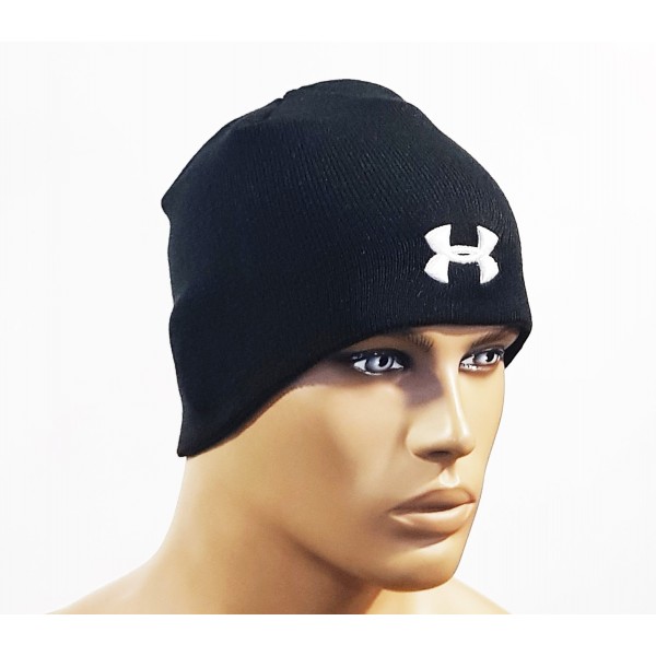  Under Armour зимна плетена шапка черна