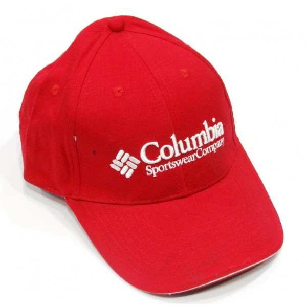 Columbia бейзболна шапка червена памук с козирка