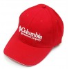 Columbia бейзболна шапка червена памук с козирка