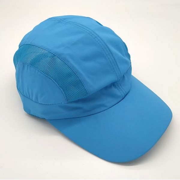  бейзболна шапка без надпис изчистена суперлека шифон с проветрение светло синя
