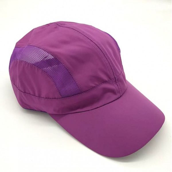  бейзболна шапка без надпис изчистена суперлека шифон с проветрение лилава