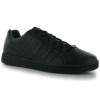  Lonsdale Leyton детски дамски маратонки естествена кожа Trainers черни с връзки юношески