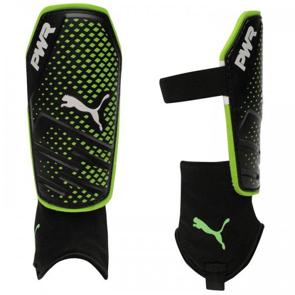 Puma EvoPower 3.3 мъжки футболни кори черно-зелени Puma EvoPower 3.3 мъжки футболни кори черно-зелени